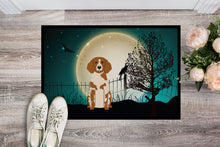 Load image into Gallery viewer, Halloween Scary Brittany Spaniel Doormat - 24x36 Decorative Floor Mat – Indoor/Outdoor Rug with Artistic Flair BB2262JMAT