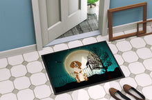 Load image into Gallery viewer, Halloween Scary Brittany Spaniel Doormat - 24x36 Decorative Floor Mat – Indoor/Outdoor Rug with Artistic Flair BB2262JMAT