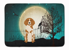 Load image into Gallery viewer, Halloween Scary Brittany Spaniel Machine Washable Memory Foam Mat BB2262RUG