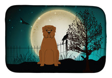 Load image into Gallery viewer, Halloween Scary Dogue de Bourdeaux Dish Drying Mat – Absorbent, Artistic Kitchen Essentials BB2263DDM