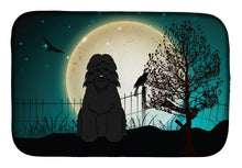 Load image into Gallery viewer, Halloween Scary Bouvier des Flandres Dish Drying Mat – Absorbent, Artistic Kitchen Essentials BB2264DDM