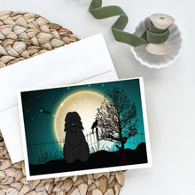 Load image into Gallery viewer, Halloween Scary Bouvier des Flandres Greeting Cards -  Blank Note Cards – 8-Pack of Artist-Designed Cards with Envelopes