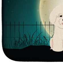 Load image into Gallery viewer, Halloween Scary Bichon Frise Dish Drying Mat – Absorbent, Artistic Kitchen Essentials BB2265DDM