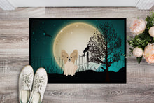 Load image into Gallery viewer, Halloween Scary Papillon Sable White Doormat - 24x36 Decorative Floor Mat – Indoor/Outdoor Rug with Artistic Flair BB2267JMAT