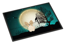 Load image into Gallery viewer, Halloween Scary Papillon Sable White Doormat - 24x36 Decorative Floor Mat – Indoor/Outdoor Rug with Artistic Flair BB2267JMAT