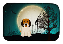 Load image into Gallery viewer, Halloween Scary Petit Basset Griffon Veenden Dish Drying Mat – Absorbent, Artistic Kitchen Essentials BB2269DDM