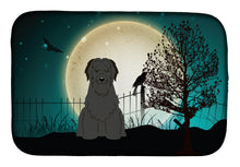 Load image into Gallery viewer, Halloween Scary Briard Black Dish Drying Mat – Absorbent, Artistic Kitchen Essentials BB2271DDM
