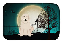 Load image into Gallery viewer, Halloween Scary Great Pyrenese Dish Drying Mat – Absorbent, Artistic Kitchen Essentials BB2273DDM