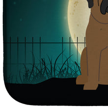 Load image into Gallery viewer, Halloween Scary Bullmastiff Dish Drying Mat – Absorbent, Artistic Kitchen Essentials BB2274DDM
