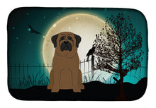 Load image into Gallery viewer, Halloween Scary Bullmastiff Dish Drying Mat – Absorbent, Artistic Kitchen Essentials BB2274DDM