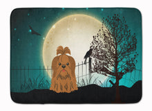 Load image into Gallery viewer, Halloween Scary Shih Tzu Chocolate Machine Washable Memory Foam Mat BB2276RUG