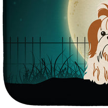 Load image into Gallery viewer, Halloween Scary Shih Tzu Red White Dish Drying Mat – Absorbent, Artistic Kitchen Essentials BB2277DDM