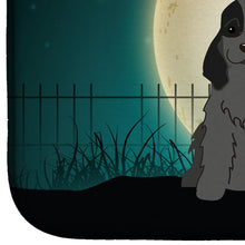 Load image into Gallery viewer, Halloween Scary Cocker Spaniel Black Dish Drying Mat – Absorbent, Artistic Kitchen Essentials BB2282DDM