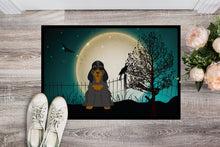 Load image into Gallery viewer, Halloween Scary Cocker Spaniel Black Tan Doormat - 24x36 Decorative Floor Mat – Indoor/Outdoor Rug with Artistic Flair BB2283JMAT
