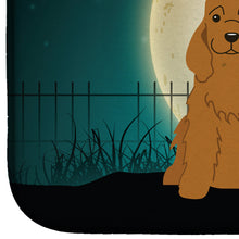Load image into Gallery viewer, Halloween Scary Cocker Spaniel Red Dish Drying Mat – Absorbent, Artistic Kitchen Essentials BB2285DDM