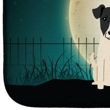 Load image into Gallery viewer, Halloween Scary Smooth Fox Terrier Dish Drying Mat – Absorbent, Artistic Kitchen Essentials BB2288DDM