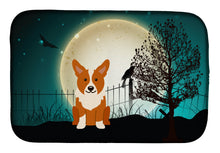 Load image into Gallery viewer, Halloween Scary Corgi Dish Drying Mat – Absorbent, Artistic Kitchen Essentials BB2290DDM