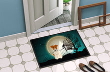 Load image into Gallery viewer, Halloween Scary Wire Fox Terrier Doormat - 24x36 Decorative Floor Mat – Indoor/Outdoor Rug with Artistic Flair BB2291JMAT