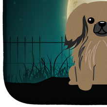 Load image into Gallery viewer, Halloween Scary Pekingnese Tan Dish Drying Mat – Absorbent, Artistic Kitchen Essentials BB2292DDM