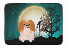 Load image into Gallery viewer, Halloween Scary Pekingnese Red White Machine Washable Memory Foam Mat BB2293RUG