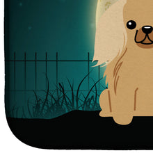 Load image into Gallery viewer, Halloween Scary Pekingnese Fawn Sable Dish Drying Mat – Absorbent, Artistic Kitchen Essentials BB2294DDM
