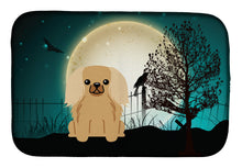Load image into Gallery viewer, Halloween Scary Pekingnese Fawn Sable Dish Drying Mat – Absorbent, Artistic Kitchen Essentials BB2294DDM