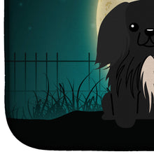 Load image into Gallery viewer, Halloween Scary Pekingnese Black Dish Drying Mat – Absorbent, Artistic Kitchen Essentials BB2297DDM