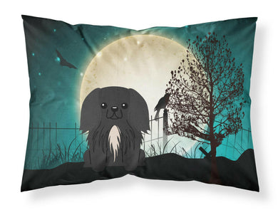 Halloween Scary Pekingnese Black Fabric Standard Pillowcase – Artistic Decorative Front, White Back BB2297PILLOWCASE