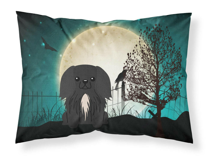 Halloween Scary Pekingnese Black Fabric Standard Pillowcase – Artistic Decorative Front, White Back BB2297PILLOWCASE