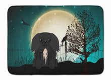 Load image into Gallery viewer, Halloween Scary Pekingnese Black Machine Washable Memory Foam Mat BB2297RUG