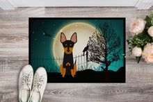 Load image into Gallery viewer, Halloween Scary English Toy Terrier Doormat - 24x36 Decorative Floor Mat – Indoor/Outdoor Rug with Artistic Flair BB2299JMAT