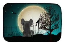 Load image into Gallery viewer, Halloween Scary Chinese Crested Black Dish Drying Mat – Absorbent, Artistic Kitchen Essentials BB2302DDM