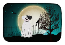 Load image into Gallery viewer, Halloween Scary White Boxer Cooper Dish Drying Mat – Absorbent, Artistic Kitchen Essentials BB2304DDM