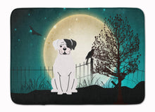 Load image into Gallery viewer, Halloween Scary White Boxer Cooper Machine Washable Memory Foam Mat BB2304RUG