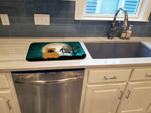 Load image into Gallery viewer, Halloween Scary  English Bulldog Red Dish Drying Mat – Absorbent, Artistic Kitchen Essentials BB2312DDM
