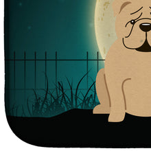 Load image into Gallery viewer, Halloween Scary  English Bulldog Fawn Dish Drying Mat – Absorbent, Artistic Kitchen Essentials BB2314DDM