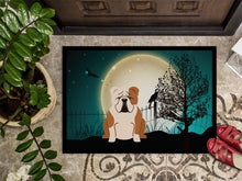 Load image into Gallery viewer, Halloween Scary  English Bulldog Fawn White Doormat - 24x36 Decorative Floor Mat – Indoor/Outdoor Rug with Artistic Flair BB2315JMAT