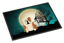 Load image into Gallery viewer, Halloween Scary  English Bulldog Fawn White Doormat - 24x36 Decorative Floor Mat – Indoor/Outdoor Rug with Artistic Flair BB2315JMAT