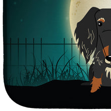 Load image into Gallery viewer, Halloween Scary Wire Haired Dachshund Dapple Dish Drying Mat – Absorbent, Artistic Kitchen Essentials BB2318DDM