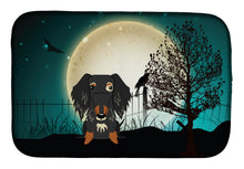 Load image into Gallery viewer, Halloween Scary Wire Haired Dachshund Dapple Dish Drying Mat – Absorbent, Artistic Kitchen Essentials BB2318DDM