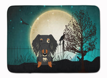 Load image into Gallery viewer, Halloween Scary Wire Haired Dachshund Dapple Machine Washable Memory Foam Mat BB2318RUG