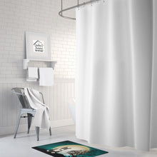 Load image into Gallery viewer, Halloween Scary Bull Terrier Black White Machine Washable Memory Foam Mat BB2323RUG