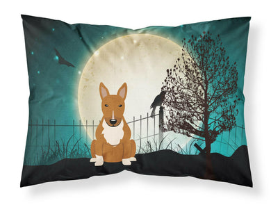 Halloween Scary Bull Terrier Red Fabric Standard Pillowcase – Artistic Decorative Front, White Back BB2324PILLOWCASE