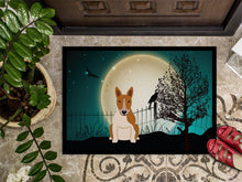 Load image into Gallery viewer, Halloween Scary Bull Terrier Red White Doormat - 24x36 Decorative Floor Mat – Indoor/Outdoor Rug with Artistic Flair BB2325JMAT