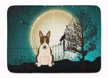 Load image into Gallery viewer, Halloween Scary Bull Terrier Dark Brindle Machine Washable Memory Foam Mat BB2326RUG
