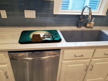Load image into Gallery viewer, Halloween Scary Chow Chow Chocolate Dish Drying Mat – Absorbent, Artistic Kitchen Essentials BB2331DDM