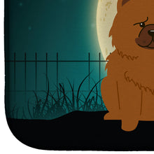 Load image into Gallery viewer, Halloween Scary Chow Chow Red Dish Drying Mat – Absorbent, Artistic Kitchen Essentials BB2332DDM