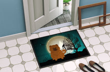 Load image into Gallery viewer, Halloween Scary Chow Chow Red Doormat - 24x36 Decorative Floor Mat – Indoor/Outdoor Rug with Artistic Flair BB2332JMAT