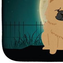 Load image into Gallery viewer, Halloween Scary Chow Chow Cream Dish Drying Mat – Absorbent, Artistic Kitchen Essentials BB2334DDM