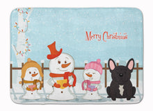 Load image into Gallery viewer, Merry Christmas Carolers French Bulldog Brindle Machine Washable Memory Foam Mat BB2340RUG